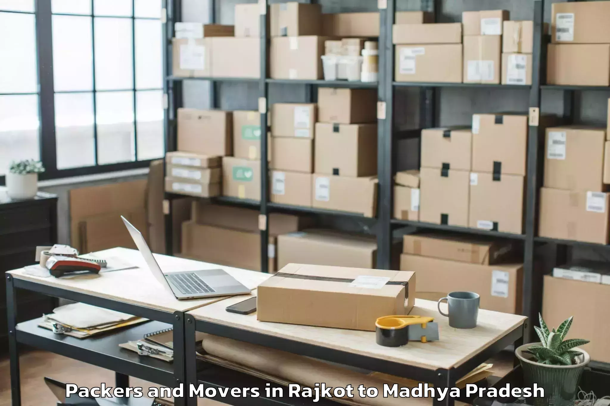 Hassle-Free Rajkot to Malwanchal University Indore Packers And Movers